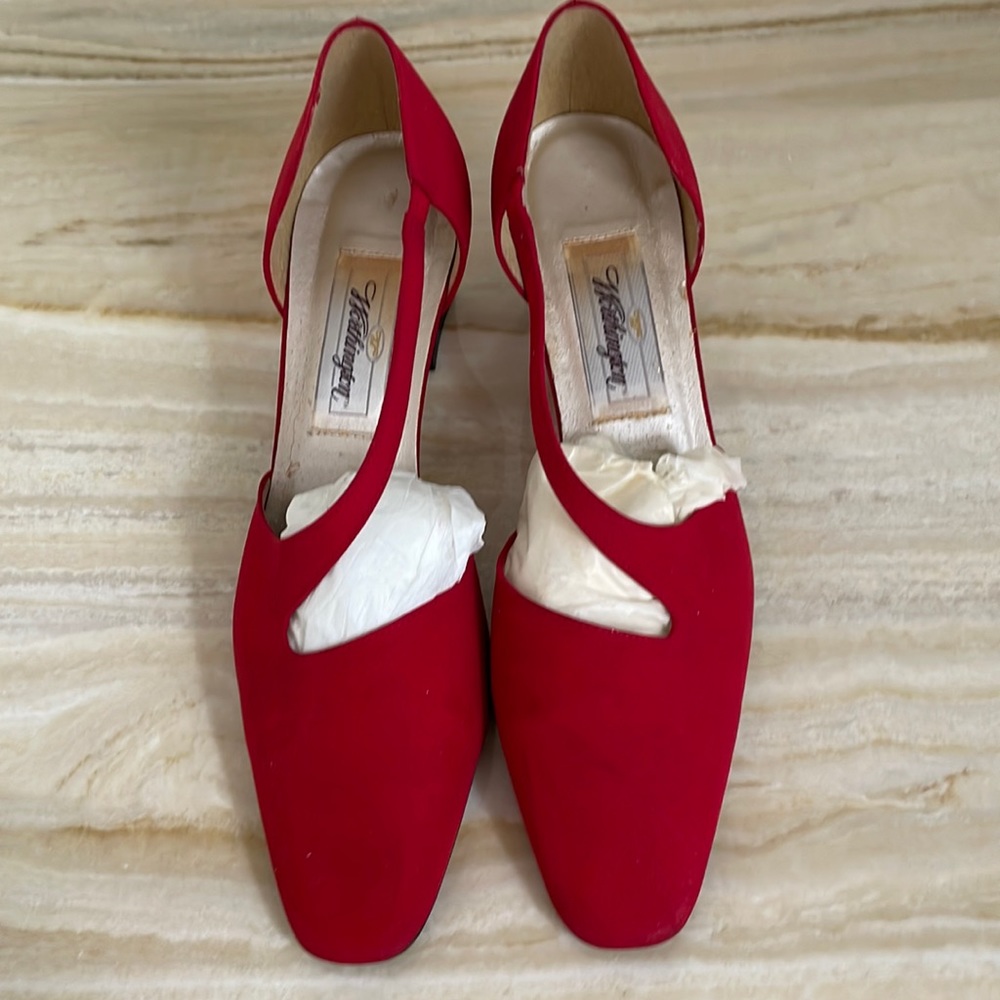 Worthington | Red sling back shoes. Size 7 M. Leather sole.